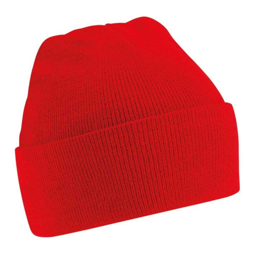 Beechfield Childrens/Kids Original Cuffed Beanie / Classic Red